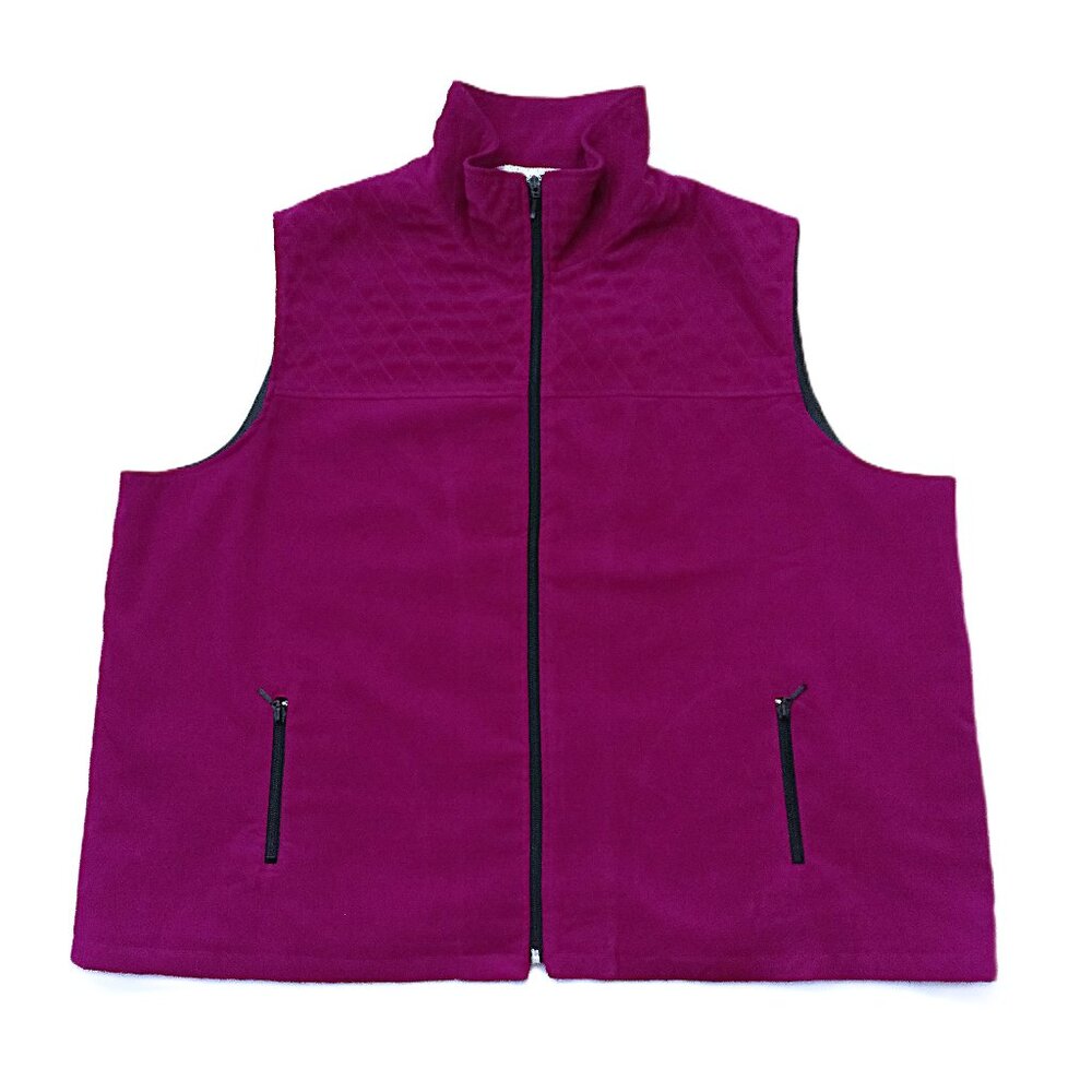 ALLISON DALEY Women's Full-Zip Vest. Plus Size 24W